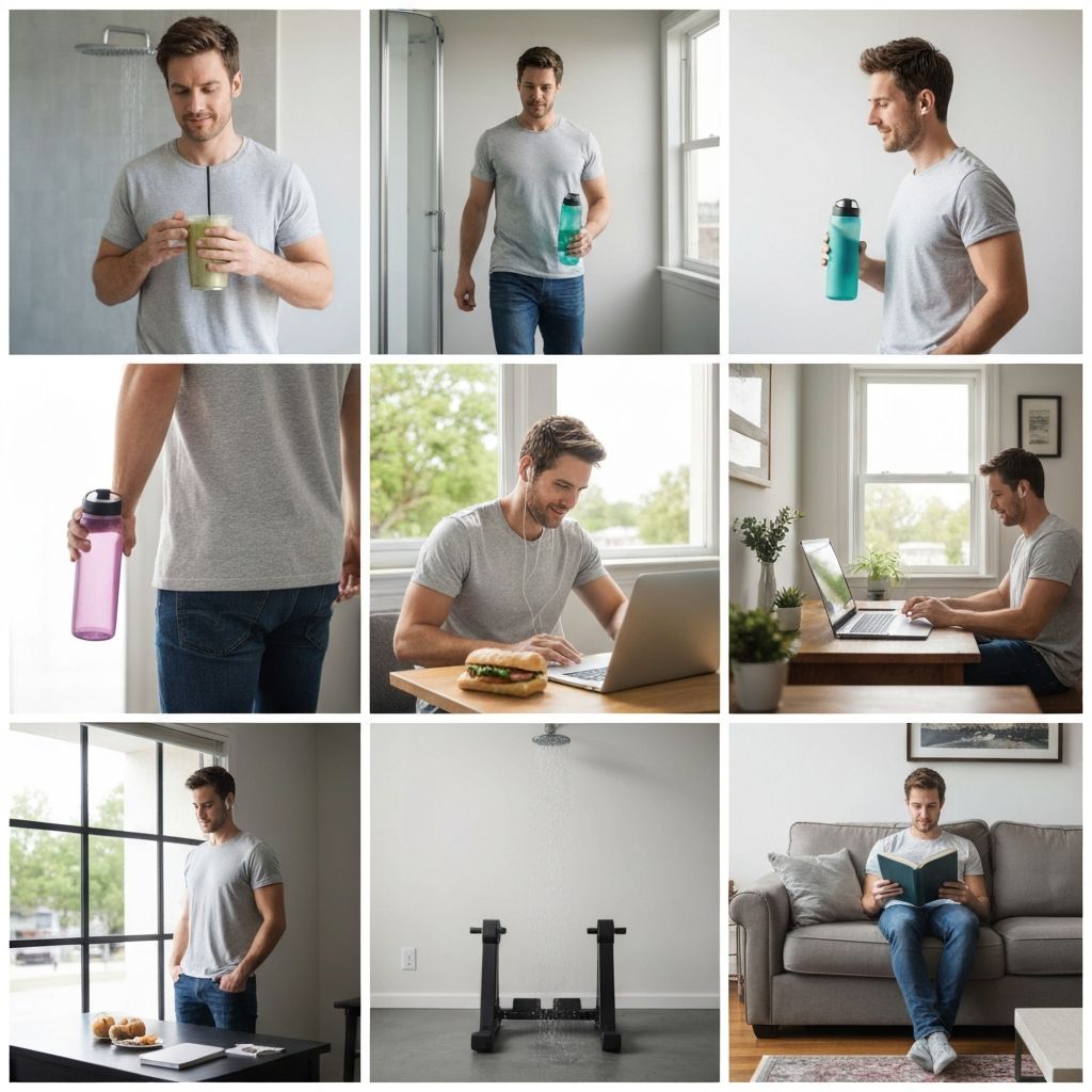 Men's everyday routine and lifestyle habits