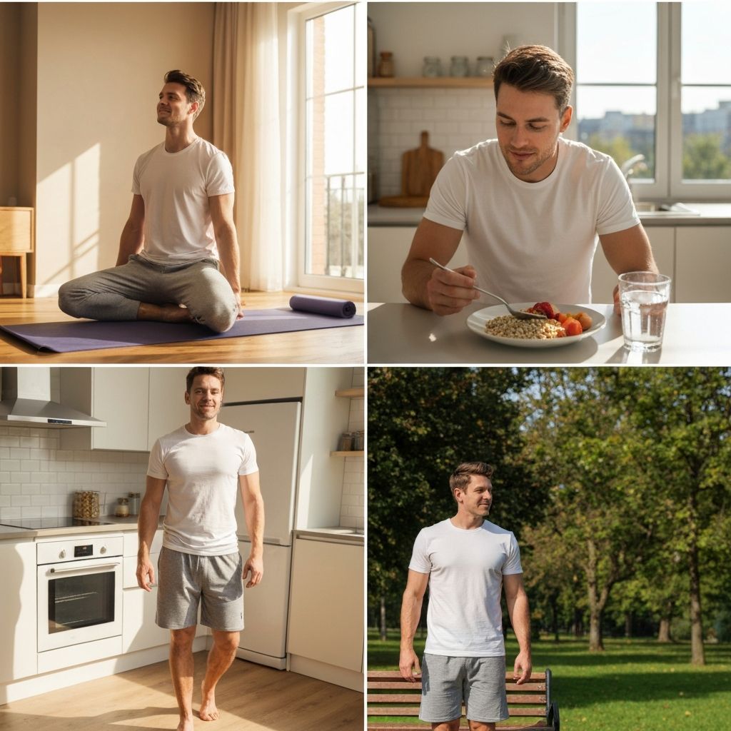 Men's lifestyle and everyday wellness routines